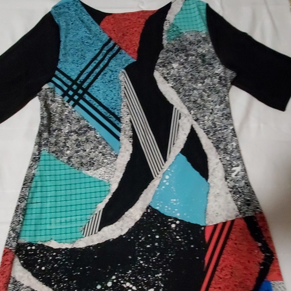 Funky Patterned Tunic Shirt Dress - Picture 5 of 5